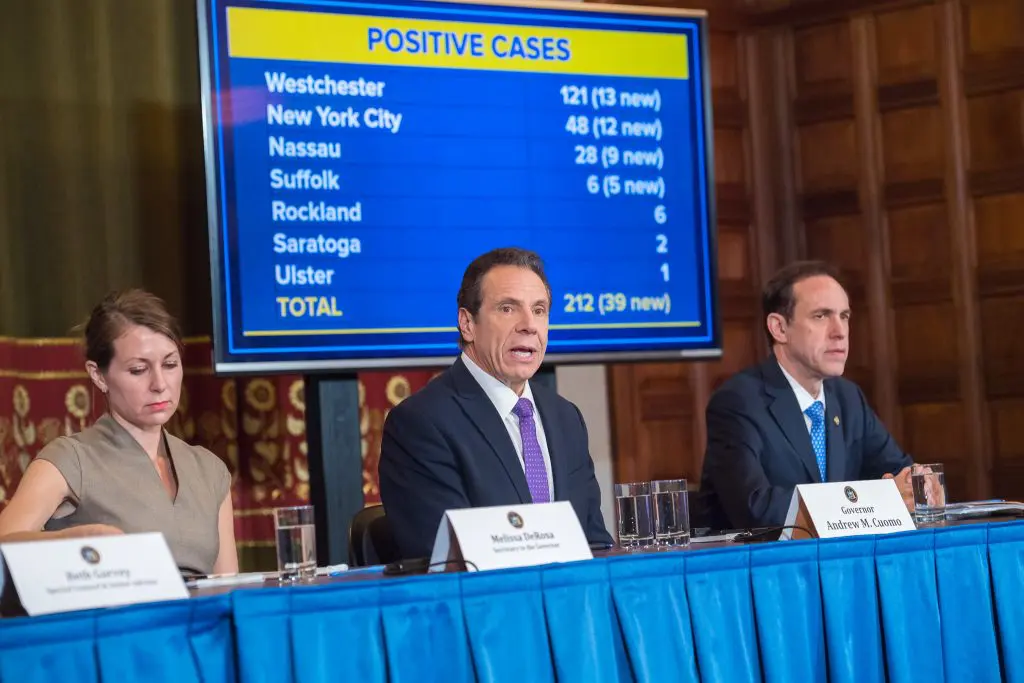 El gobernador de Nueva York, Andrew Cuomo informa el miércoles sobre coronavirus COVID-19.