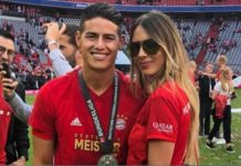 James Rodriguez y su novia actual Shanon de Lima