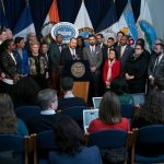 Miembros del concejo municipal de la ciudad de Nueva York, en su sede en Manhattan.