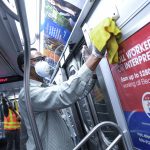 Realizan tareas para desinfectar en los trenes del metro de New York