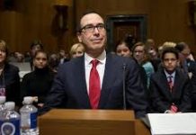 El secretario de Tesoro de Estados Unidos, Steven Mnuchin