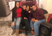 Los esposos Geovanny Reyes, Radhamé Reyes, Alniel Reyes y Adriana González