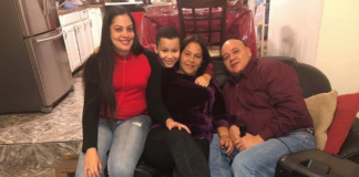 Los esposos Geovanny Reyes, Radhamé Reyes, Alniel Reyes y Adriana González