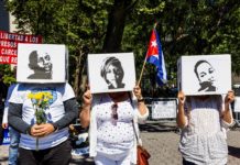 Cubanos exigen la liberación de presos políticos