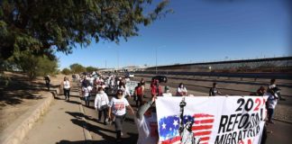 Marcha en la frontera hace "llamado desesperado" a aprobar reforma migratoria