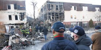 Incendio en el Bronx hoy martes. Foto. NYC