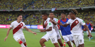 Perú derrota 1-0 a Colombia y se pone en zona de clasificación al Mundial