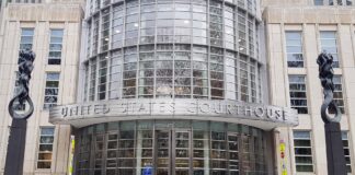 vista de la fachada del tribunal federal, en Brooklyn, Nueva York (EE. UU). EFE