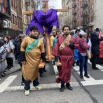 La procesión conjunta de las iglesias de “El Barrio”, San Francisco de Sales, Santa Cecilia, Santa Ana, San Pablo y Monte Carmelo. realizada este viernes santo en East Harlem,