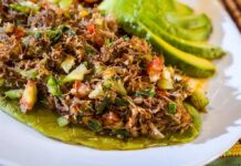 Machaca de Res con Nopales