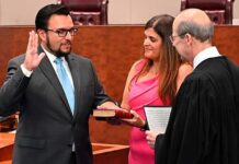 Histórica juramentación de Michael Noriega, juez del Tribunal Supremo del Estado de New Jersey
