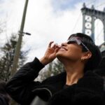El eclipse se convierte en una atracción efímera a su paso por Nueva York