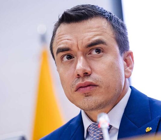 La vicepresidenta de Ecuador desoye la orden de Noboa para abandonar Israel