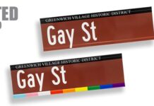 Lanzan lote limitado de rótulos de calle gay