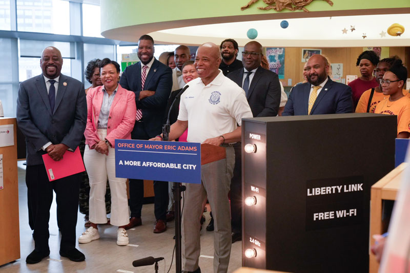 Liberty Link es un programa que ofrece wi fi gratuito o a bajo costo para las familias neoyorquinas de bajos recursos. Foto NYC

