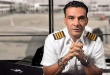 El capitán de aviación dominicano en Estados Unidos, Eric Rodríguez. Foto: Archivo