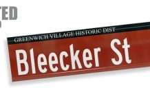El letrero Bleecker Street en Greenwich Village, cuna de numerosos movimientos culturales, celebridades, monumentos y momentos históricos. Foto: NYC DOT