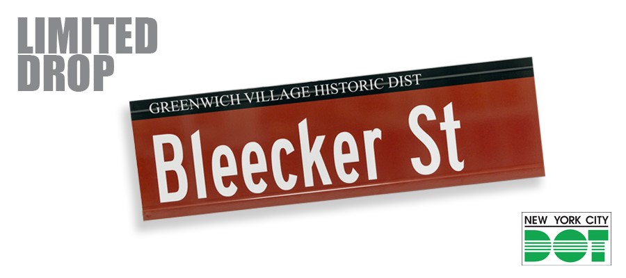 El letrero Bleecker Street en Greenwich Village, cuna de numerosos movimientos culturales, celebridades, monumentos y momentos históricos. Foto: NYC DOT