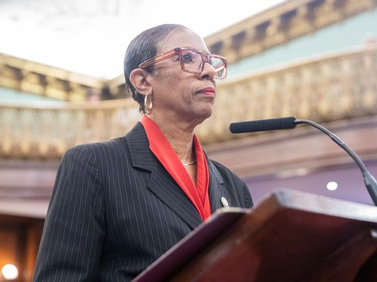 Nueva York lanza centros de apoyo a veteranos y sus familias Adrienne Eadie Adams, presidenta del Concejo Municipal de la ciudad de Nueva York.