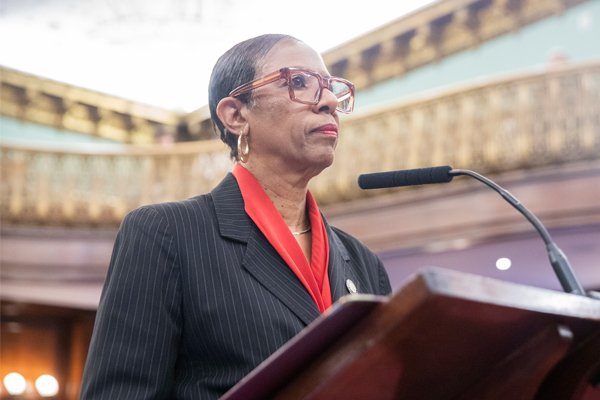 Adrienne Eadie Adams, presidenta del Concejo Municipal de la ciudad de Nueva York.
