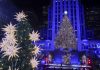 El árbol de Rockefeller Center fue encendido el jueves en una ceremonia grandiosa con música, baile y miles de asistentes. Foto EFE