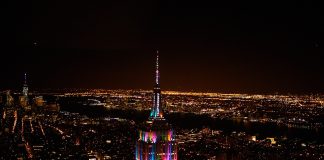 El Empire State Building inició la celebración de sus 95 años de fundación. Foto ESB