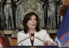 Anuncian medidas para estabilizar el presupuesto de New York La gobernadora Kathy HOchul durante su anuncio del presupuesto estatal. Foto NYS