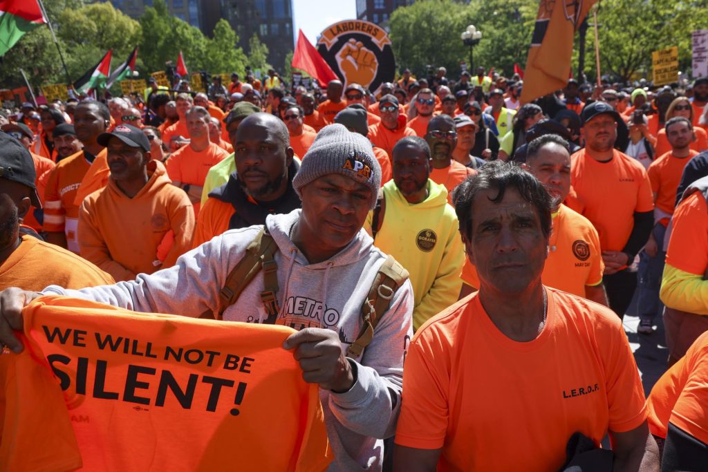 Más de 4.000 protestas reivindican a trabajadores en EEUU el 1 de mayo. EFE