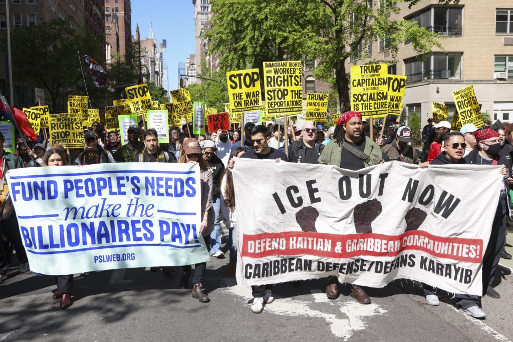 Más de 4.000 protestas reivindican a trabajadores en EEUU por encima de multimillonarios. EFE