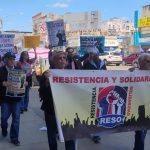 Marcha de habitantes de Washington Heights, por el Día Internacional del Trabajador. Foto Hansel Mera.