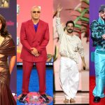 Los cantantes, izq-der, Ángela Aguilar, Wisin, Camilo y Yandel quienes actuarán en la primera gala en Europa de los Premios Juventud. Foto EFE