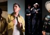 Combo de cuatro fotografías cedidas por las productoras que muestra a los cantantes puertorriqueños, Myke Towers (i), Lenny Tavárez (2-i), y los mexicanos Gabito Ballesteros y Kanito Escalante (2-d), y Pepe Aguilar (d), quienes estrenan música este fin de semana. EFE