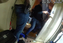 Fotografía fdel vídeo grabado con la cámara corporal