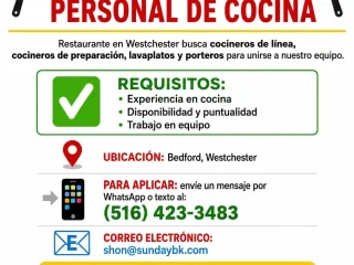 CLASIFICADO PERSONAL DE COCINA