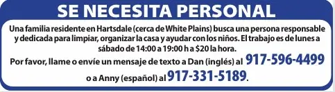Se necesita personal